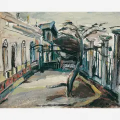 Paisagem - Rio ( Pátio da Faculdade de Medicina by Maria Leontina da Costa, ÓLEO SOBRE TELA, offered Jul 2002