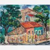 Kaminagai, Paysage de Brasil, ÓLEO SOBRE TELA