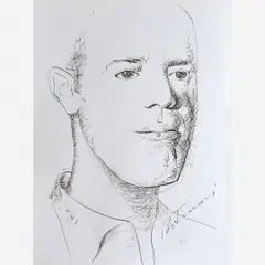 Retrato de Mario de Andrade by Candido Portinari, NANQUIM SOBRE PAPEL, offered Mar 2002