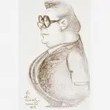 Caricatura de Delfim Neto by Di Cavalcanti, GRAFITE SOBRE PAPEL, offered Mar 2002