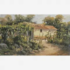 Casebre 1877 - 1951 by Libindo Ferrás, ÓLEO SOBRE MADEIRA, offered Mar 2002