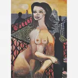 Mulher na Sacada by Di Cavalcanti, ÓLEO SOBRE TELA, offered Mar 2002