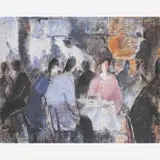 Cena de Bar by Milton Dacosta, ÓLEO SOBRE MADEIRA, offered Mar 2002