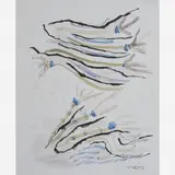 Folhagem 1923 - 1973 by Ivan Serpa, Aquarela, offered Mar 2002