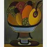 Francisco Brennand, Natureza-morta (Fruteira azul) 1927