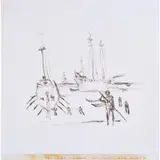 Alberto da Veiga Guignard, Mira Celi Mandou Construir Caravelas,1896 - 1962, Crayon sobre papel