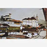 Ouro Preto,1896 - 1962 by Alberto da Veiga Guignard, ÓLEO SOBRE MADEIRA, offered Nov 2001