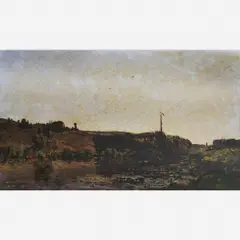 Bords de L'oire by Hippolyte Camille Delpy, ÓLEO SOBRE MADEIRA, offered Nov 2001