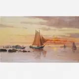 Balliester, Barcos de Pescadores,1870 - 1927, ÓLEO SOBRE TELA