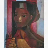 Mulata by Di Cavalcanti, ÓLEO SOBRE TELA, offered May 2001