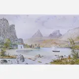 Lagoa Rodrigo de Freitas by George Sartorious, Aquarela, offered May 2001