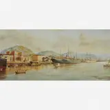 Benedito Calixto, Porto de Santos