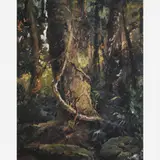 Antônio Parreiras, Interior de Floresta - Petrópolis.(c.1900)