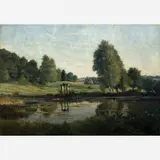 Paisagem Européia, (c. 1886) by Hipólito Boaventura Caron, ÓLEO SOBRE TELA, offered Dec 2000
