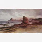 Balliester, Vista da Baía de Guanabara Tomada da Praia de Icaraí - Niterói, ÓLEO SOBRE MADEIRA