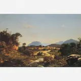 Vinet, Vista de uma Fazenda,(c. 1866), ÓLEO SOBRE TELA