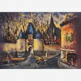 Kaminagai, Castelo na Bretanha, (c. 1970), ÓLEO SOBRE TELA