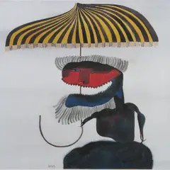 Na Sombra by Roberto Magalhães, Aquarela, offered Dec 2000