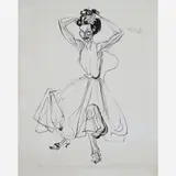 Flavio De Carvalho, Mulher Ajeitando o Cabelo