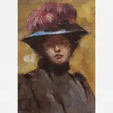 Oscar Pereira da Silva, Mulher com Chapéu,(c. 1895)