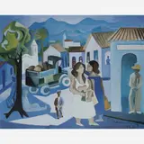 Cidade do Interior by Di Cavalcanti, ÓLEO SOBRE TELA, offered Aug 2000