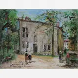 Maurice Utrillo, La Maison Natale de Sainte Jeanne D' Arc A Domremy ( Vosges)