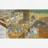 KIBUTZ by Candido Portinari, ÓLEO SOBRE CARTÃO, offered Aug 2000