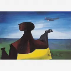 MULATA ( C.1965 ) by Di Cavalcanti, Óleo sobre tela, offered Aug 2000