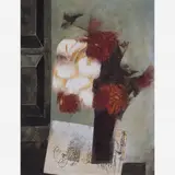 Carlos Scliar, flores JUNTO AO ARMÁRIO
