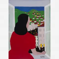 Janela no Catumbi. c.1950 by Djanira da Motta e Silva, GUACHE SOBRE PAPEL, offered May 2000