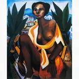 Mulata, ( c.1965 ) by Di Cavalcanti, ÓLEO SOBRE TELA, offered May 2000