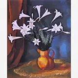 Lírios (Dona Madura de Barro Vai se Casar) by Pedro Correia de Araújo, ÓLEO SOBRE MADEIRA, offered May 2000