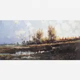 Antônio Parreiras, PAISAGEM EUROPÉIA COM PASTORAS E OVELHAS