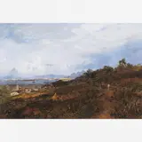 Benno Treidler, VISTA DA BAíA DE GUANABARATOMADA DA ILHA DO GOVERNADOR, Óleo sobre tela
