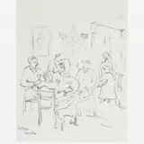 Tarsila do Amaral, ESBOÇO PARA ILUSTRAÇÃO DA REVISTA JARAGUÁ EM CONTO DE AFONSO SCHMITD
