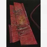 Wakabayashi, Composição, Óleo e colagem sobre tela