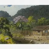 Clodomiro Amazonas, Paisagem do Interior, (c.1930), ÓLEO SOBRE MADEIRA