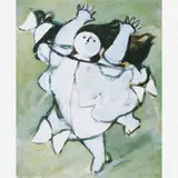 Milton Dacosta, Menina e Borboletas, (c.1970)