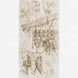 Candido Portinari, Cenas de Trabalho - Estudo para Painel,(c.1950)