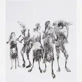 Candido Portinari, Retirantes,(c.1955), Lápis conté