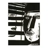 Lasar Segall, Duas Cabeças com Persiana, XILOGRAVURA