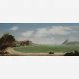 Henrique Tribolett, Vista da Baía de Guanabara, ÓLEO SOBRE MADEIRA