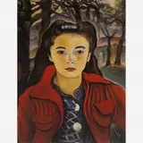 Retrato de Laura Pinheiro Machado de Pinho by Alberto da Veiga Guignard, ÓLEO SOBRE MADEIRA, offered May 1999