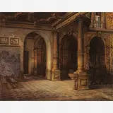 Prisciliano Silva, Interior de Igreja, ÓLEO SOBRE TELA