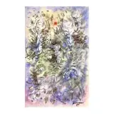Floresta by Antônio Bandeira, Aquarela e Nanquim, offered May 1999