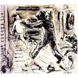 Oswaldo Goeldi, Homens e Cães,(c.1940)
