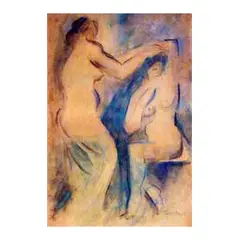 Banhistas by Tarsila do Amaral, Aquarela e lápis de cor sobre papel, offered Aug 1998
