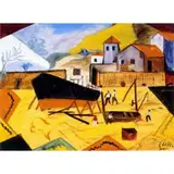 Paulo Pedro Leal, Estaleiro,(c.1965), ÓLEO SOBRE TELA