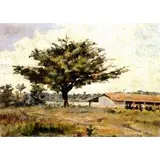 Francisco Aurélio, Paisagem, ÓLEO SOBRE MADEIRA