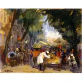 Alfredo Volpi, Feira, (década de 30)